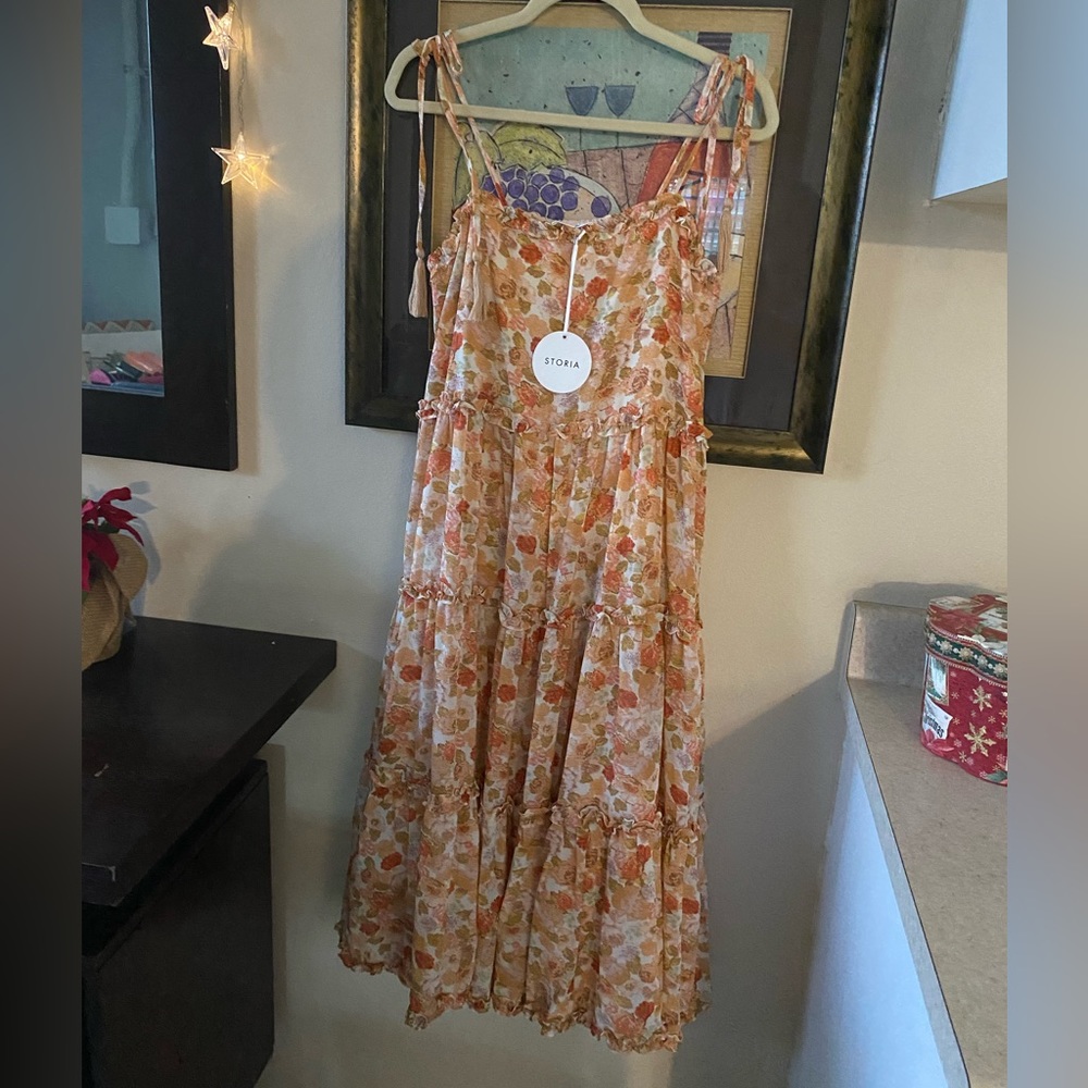 Storia midi dress, NEW with tags